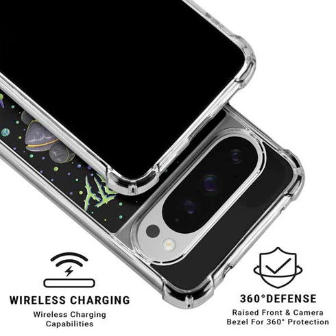 Adult Swim Rick and Morty Spaceship Google Pixel 10 Pro XL Clear Case